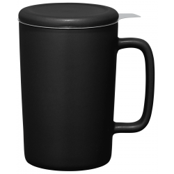 Tulsa Tea & Coffee Ceramic Mug With Lid 14oz