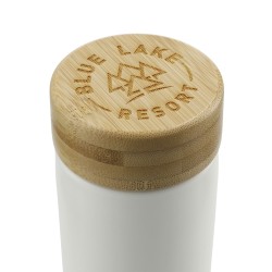 Arlo Ceramic Tumbler with FSC Bamboo lid 11oz