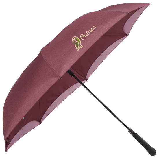 48" Auto Close Heathered Inversion Umbrella