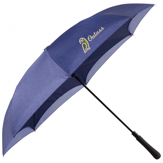 48" Auto Close Heathered Inversion Umbrella