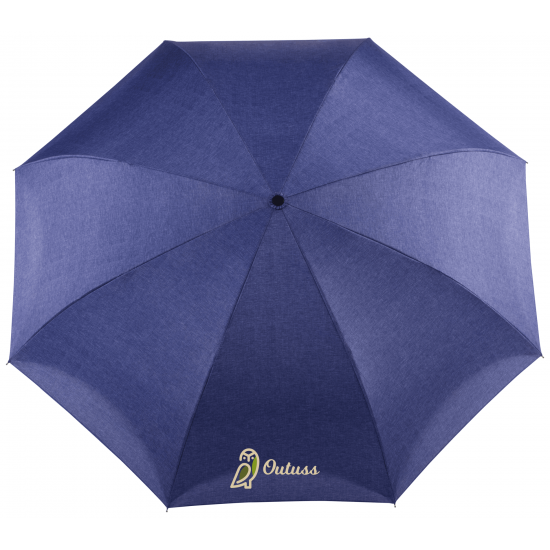 48" Auto Close Heathered Inversion Umbrella