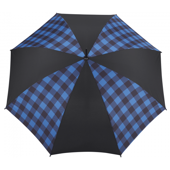 46" Auto Open Buffalo Plaid Fashion Umbrella