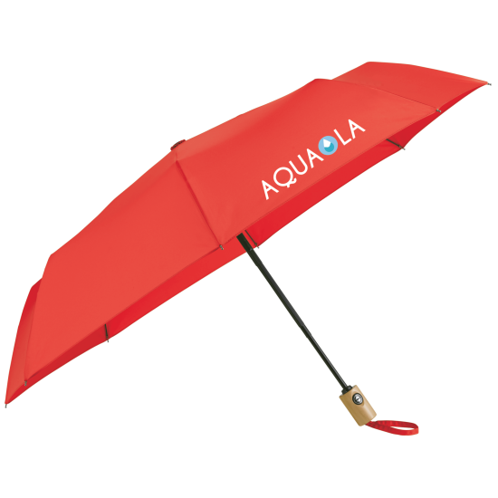 42" Recycled PET Auto Open/Close Folding Umbrella