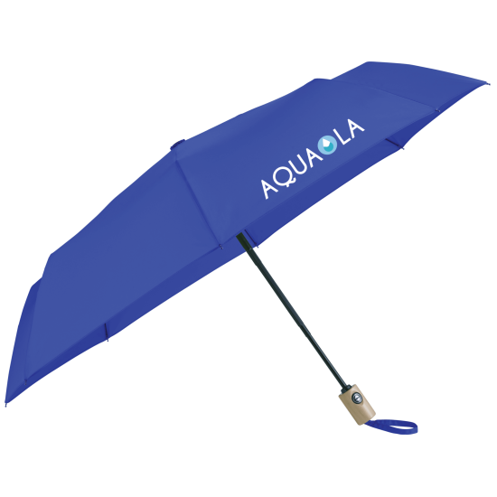 42" Recycled PET Auto Open/Close Folding Umbrella