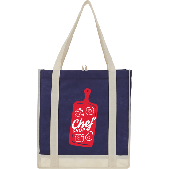 Two-Tone Non-Woven Little Grocery Tote