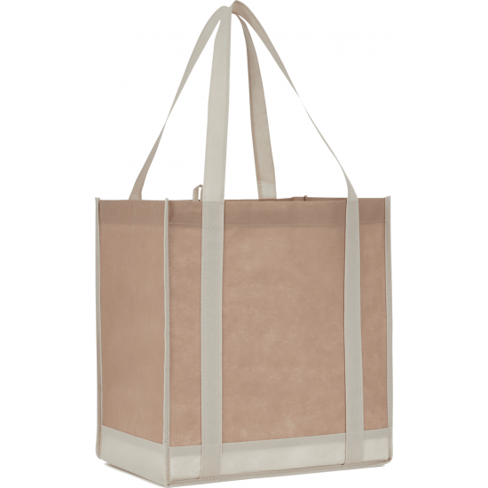 Two-Tone Non-Woven Little Grocery Tote