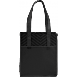 Printed Chevron Non-Woven  Shopper Tote