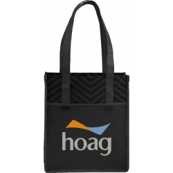 Printed Chevron Non-Woven  Shopper Tote