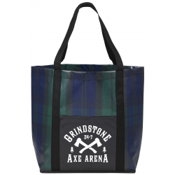 Buffalo Plaid Laminated Shopper Tote