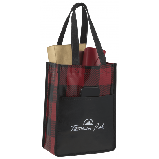 Buffalo Plaid NW Mini Gift Tote