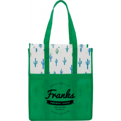 Cactus Laminated Shopper Tote