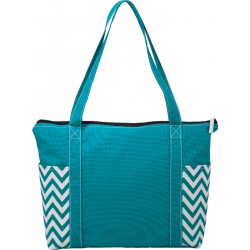 Geometric Zippered Business Tote