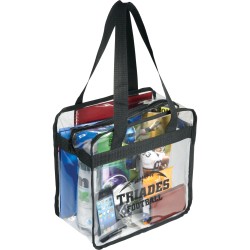 Game Day Clear Zippered Safety Tote