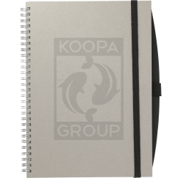 7" x 10" FSC® Mix Spiral JournalBook® with Pen Por