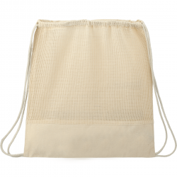 Cotton Mesh Drawstring Bag