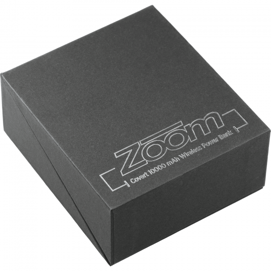 Zoom® Covert 10000 mAh Wireless Power Bank Zoom® Covert 10000 mAh Wireless Power Bank
