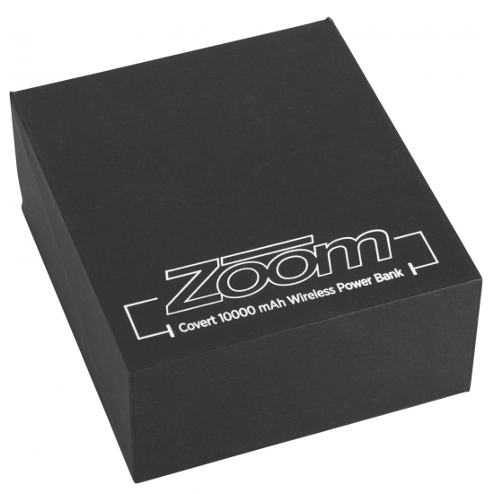 Zoom® Covert 10000 mAh Wireless Power Bank