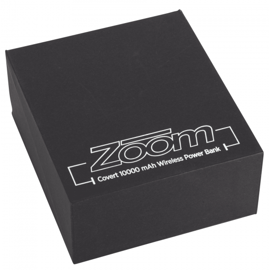 Zoom® Covert 10000 mAh Wireless Power Bank Zoom® Covert 10000 mAh Wireless Power Bank