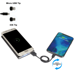 Parallax 4000 Wireless Powerbank w/ 2-in-1 Cable