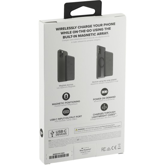 mophie® Snap 5000 mAh Wireless Power Bank mophie® Snap 5000 mAh Wireless Power Bank