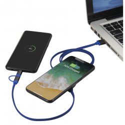 Gamma Wireless Charging Pad with 3-in-1 Cable