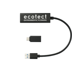 Aluminum 4-Port USB 3.0 Hub with Type C Adapter