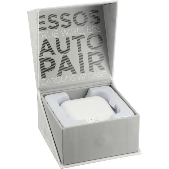 Essos True Wireless Auto Pair Earbuds w/Case Essos True Wireless Auto Pair Earbuds w/Case