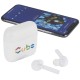 Color: White (WH) (Row Apparel) Essos True Wireless Auto Pair Earbuds w/Case