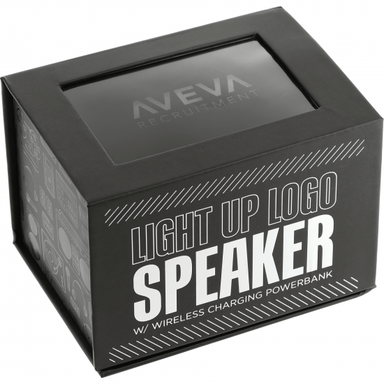 LightUp Logo Speaker w/Wireless Charging Powerbank