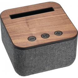 Shae Fabric and Wood Bluetooth Speaker