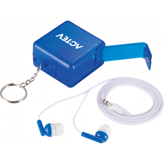 Sound Off Wired Earbuds with Stand and Keychain Sound Off Wired Earbuds with Stand and Keychain