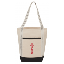 Topsail Striped 10oz Cotton Canvas Boat Tote