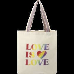 Rainbow Recycled 6oz Cotton Convention Tote