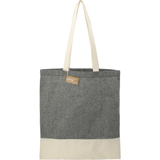 Split Recycled 5oz Cotton Twill Convention Tote