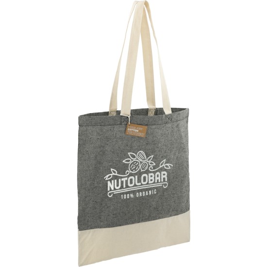 Split Recycled 5oz Cotton Twill Convention Tote