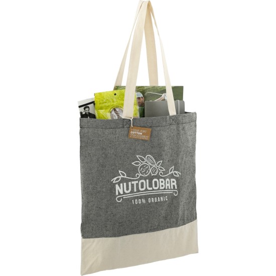 Split Recycled 5oz Cotton Twill Convention Tote