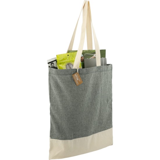 Split Recycled 5oz Cotton Twill Convention Tote