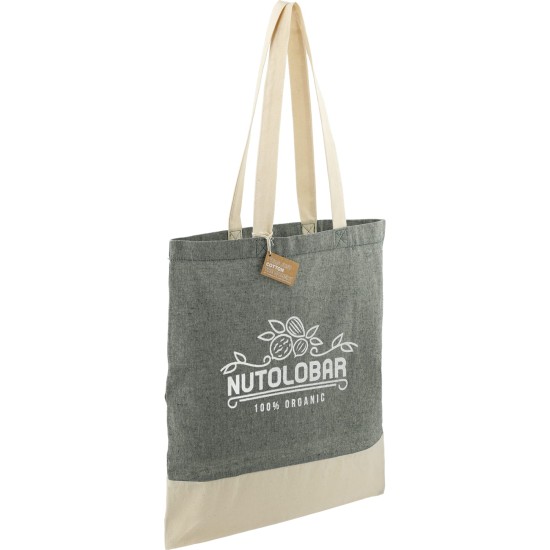 Split Recycled 5oz Cotton Twill Convention Tote