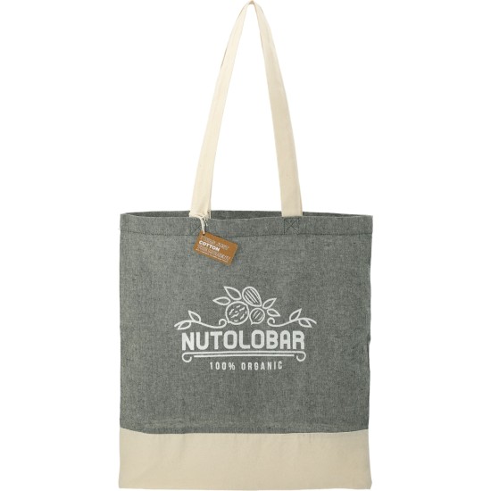 Split Recycled 5oz Cotton Twill Convention Tote