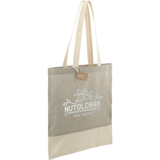 Split Recycled 5oz Cotton Twill Convention Tote