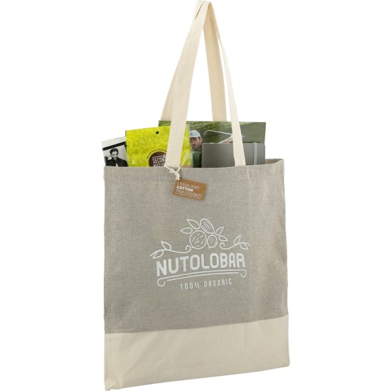 Split Recycled 5oz Cotton Twill Convention Tote