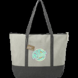 Repose 10oz Recycled Cotton Zippered Tote