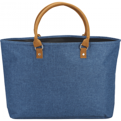 Heathered Suede Accent Tote