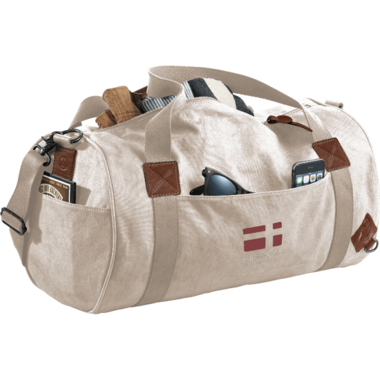 Alternative® Basic 20" Cotton Barrel Duffel Bag