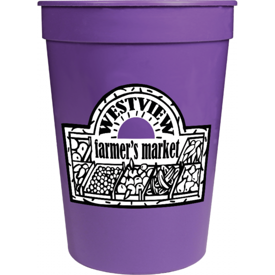 Solid 12oz Stadium Cup