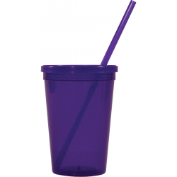 Jewel 16oz Tumbler w/ Lid & Straw