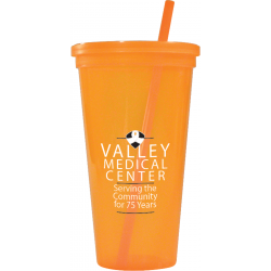 Jewel 24oz Tumbler w/ Lid & Straw