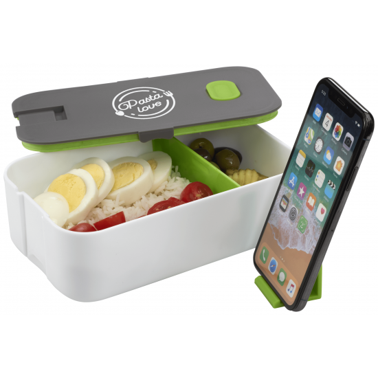 2 Compartment Bento Box with Phone Stand 2 Compartment Bento Box with Phone Stand