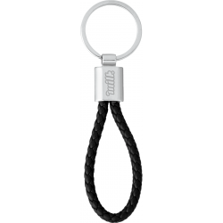 Vegan Leather Twist Key Ring