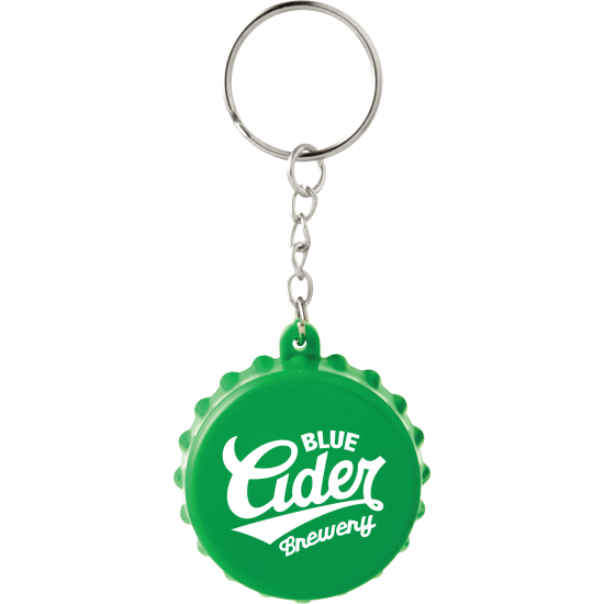 Beer Cap Keychain with Bottle Opener